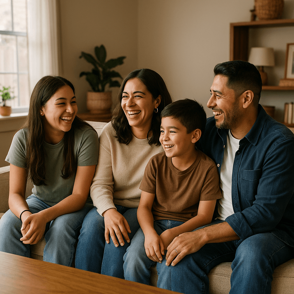 Happy family 2 protected by Gulf Coast Insurance