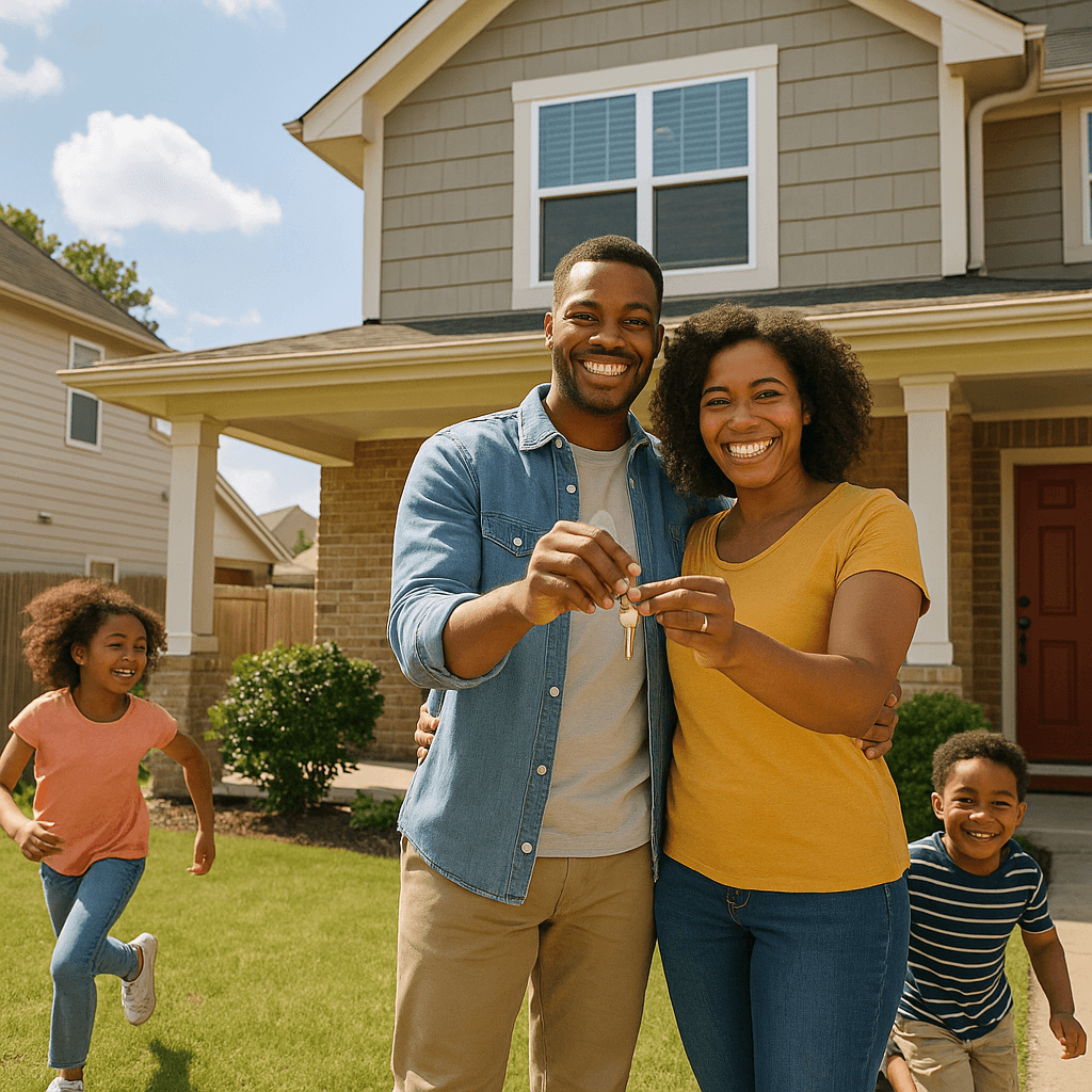 Happy family 3 protected by Gulf Coast Insurance